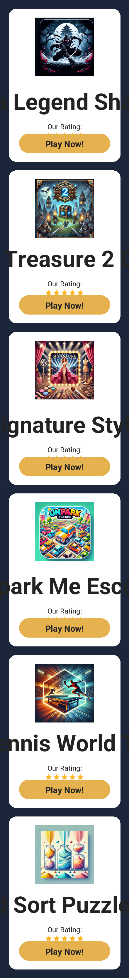Games Table
